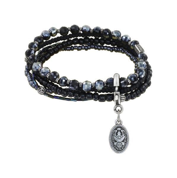 Schwarz - Petit Glamour d'Afrique Armband von Konplott